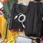 Travel pouches for electronics